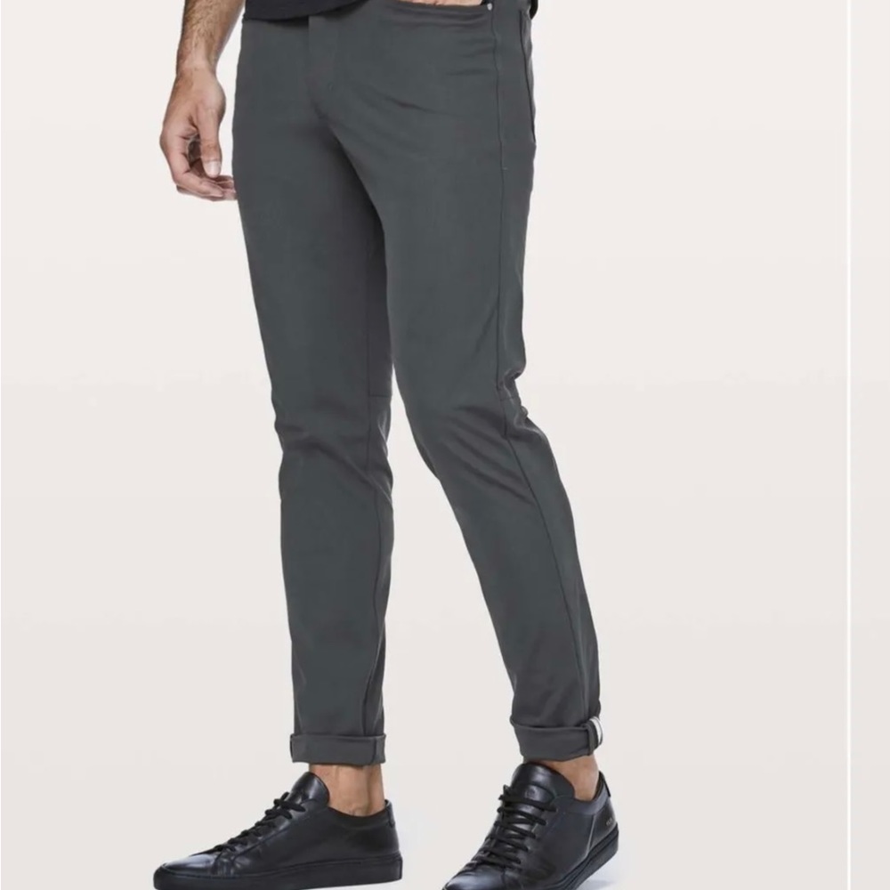 Lululemon ABC Pants Classic Mens 34x30 Warpstreme Gray Stretch Athleisure Casual
